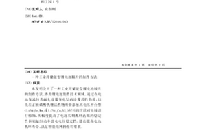 工业用储能型锂电池极片的制作方法