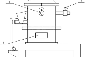 锂离子电池负极材料分级工序的定量缓冲除铁加料装置