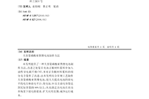 大容量磷酸亚铁锂电池制作方法
