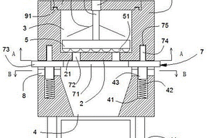 锂电池混料装置出料孔开关装置