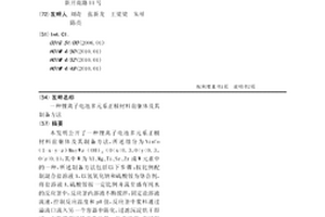 锂离子电池多元系正极材料前驱体及其制备方法