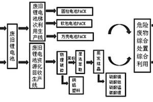 废旧电池回收处置系统及其工艺