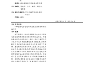 超级电容电池用碳类复合负极材料的制备方法