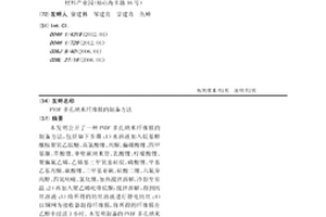 PVDF多孔纳米纤维膜的制备方法
