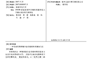 电池用锡铜镍合金负极材料的制备方法