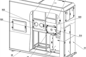 用于电池质检取样的工作间