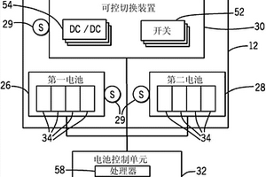 用于车辆系统和方法的半有源部分并行电池配置