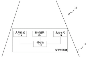 应用于路锥的发光电路
