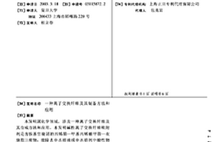 离子交换纤维及其制备方法和应用