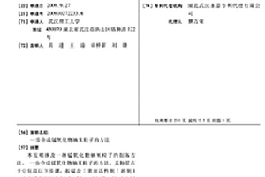 一步合成锰氧化物纳米粒子的方法