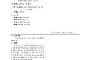 原位合成金红石TiO2介晶与石墨烯复合物的方法
