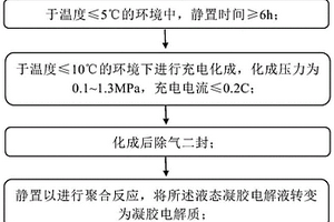 凝胶电解质电芯的制备方法及其应用