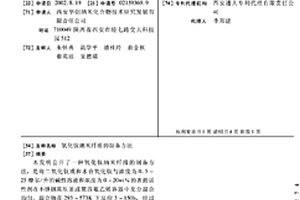 氧化钛纳米纤维的制备方法