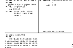 二次电池的阳极