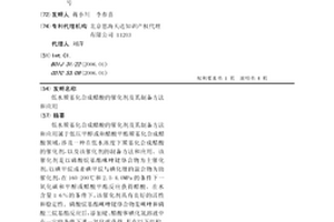 低水羰基化合成醋酸的催化剂及其制备方法和应用