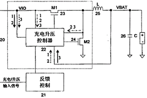 集成电池充电器和直流升压器的电路结构
