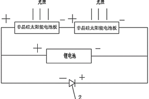 带有利用太阳能电池板发电的LED声控灯的锁具