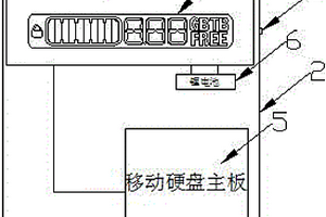带应急灯移动硬盘容量监测系统
