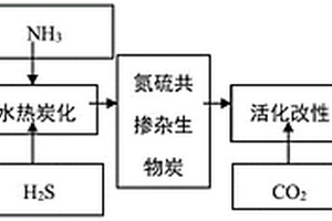 氮硫共掺杂活性生物炭及其制备方法