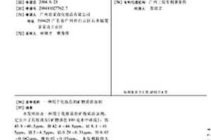 用于化妆品的矿物质添加剂