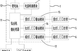 可调节发光色彩LED鞋灯
