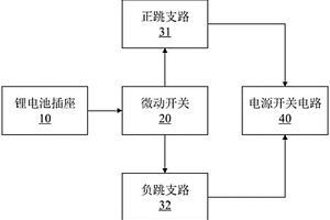 基于微动开关的低功耗电源启动电路