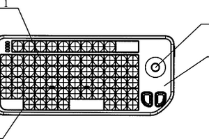 迷你无线键盘轨迹球鼠标组合装置