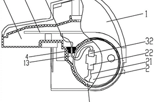 水表电池仓出线密封结构