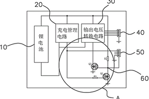 通过USB接口导通的移动电源