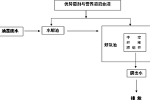 利用高效优势菌处理高浓度油墨废水的方法