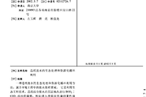 造纸废水的生态处理和资源化循环利用