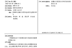 降解废水中有机物的纳米光催化剂薄膜的制备方法