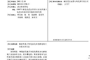 微波等离子氧化强化内电解处理工业废水的方法