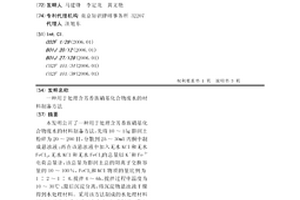 用于处理含芳香族硝基化合物废水的材料制备方法