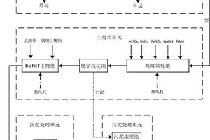 高级氧化耦合BioNET的工业园区废水处理系统