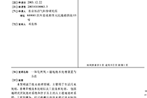 一体化厌氧-湿地废水处理装置与方法