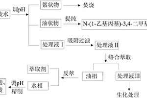 N-(1-乙基丙基)-3, 4-二甲基苯胺生产废水的资源化处理方法