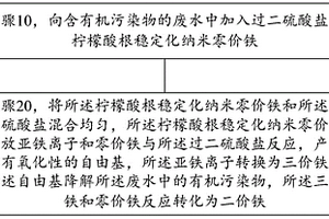 柠檬酸根纳米零价铁的制备方法及其活化过硫酸盐处理有机废水的方法