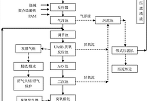 再造烟叶废水处理制备沼气的工艺