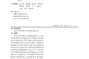 水培旱伞草修复含六价铬废水的方法