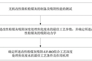 改性粉煤灰吸附-UF-RO深度处理焦化废水检测方法