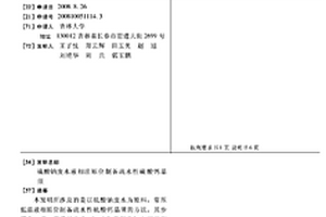 硫酸钠废水液相法原位制备疏水性硫酸钙晶须
