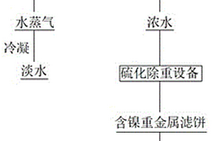 利用闪蒸汽处理镍电解高盐废水的方法