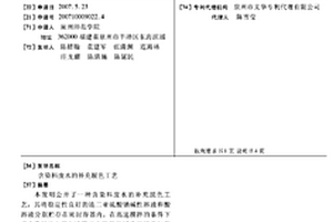 含染料废水的补充脱色工艺