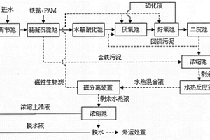 磁性生物炭强化印染废水生物脱氮的方法