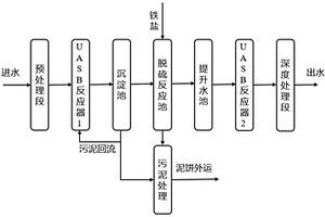 高硫、高COD的废水处理系统及处理方法