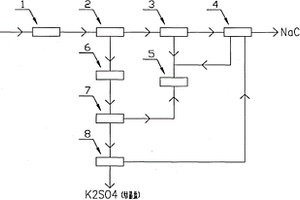 用于废水处理生产K2SO4和NaCl的分质结晶装置