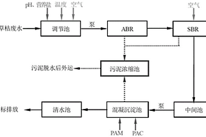 百草枯生产废水生物处理方法