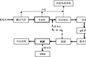 用CASS+NF工艺处理青霉素废水的方法