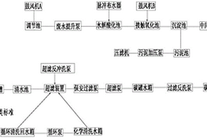 高浓度有机废水处理到地表水Ⅲ类水的工艺系统